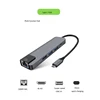 2019 USB-C Docking Station 5-in-1 Type C to 2 USB 3.0 4K HD RJ45 Network Adapter Hub With PD Charging