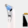 Electric blackhead remover face cleaning tool kit white color 4 heads