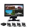 4 Channels HD 1080P GPS 3g/4g/wifi G-sensor support super night vision double sd card 256G mobile DVR