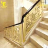 K gold color copper stair railing