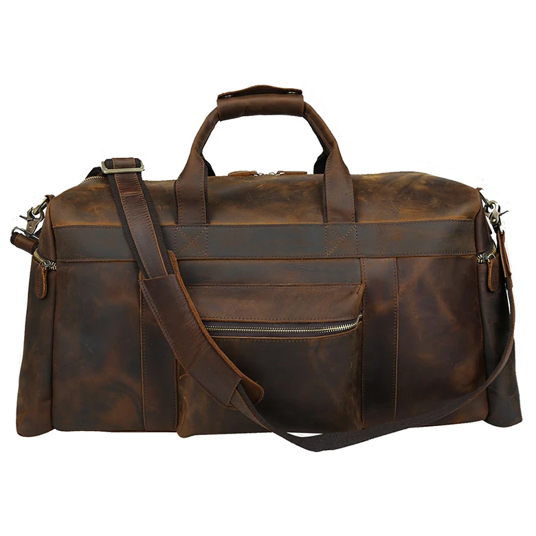 cowhide overnight bag