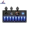 Carling Style Waterproof LED Marine Switch Panel in rocket white dual usb panel mount