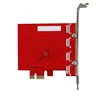 DIEWU PCI express riser card to 4 USB 3.0 Expansion card Control Riser Card Adapter Red PCB board OEM
