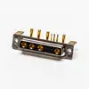 High Voltage Right Angle 9W4 D Sub Female Connector for PCB Mount
