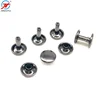 High Quality Sample Free Round Different Size Leather Double Cap Brass Studs Rivet