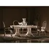 Antique royal dining room furniture set wooden dining table and banquet chair,