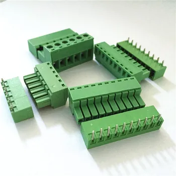 Green Phoenix Connector Contact Terminal Block With 3.81mm 3.5mm 7.62mm ...