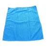 Custom red stripe Rectangle 250 gsm 28*28cm 100 polyester fast dry kitchen microfiber towel