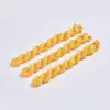 PandaHall Wholesale Yellow Jewelry Making Stringing Materials Cotton Thread Nylon Cord 1mm