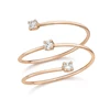 925 sterling silver pave diamond jewelry floating diamond wrap gold jewelry rings