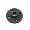Black Malleable Iron Floor Flange Threaded 1/2 and 3/4 Inch For Furniture