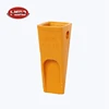 EX70 Excavator Alloy Steel Flat Head Mine Bucket Teeth Seat Holder Adapter
