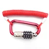 Anti theft Motorcycle Helmet Lock Steel Wire Core Spring Password Rope Lock