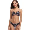 Amazon Top Seller Wired Printed Padded Swimwear Women Sexy Bikini