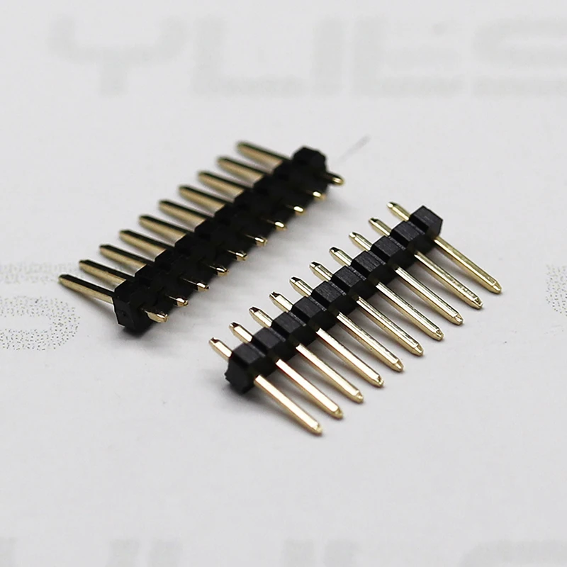 1.0mm/1.27mm/2.00mm/2.54mm/3.96mm/5.08mm Pcb Connector  Pin Header Single Row Single Plastic Straight