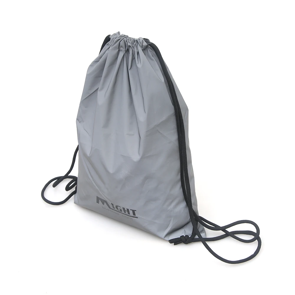 Custom Logo Reflective Bag,Promotional High Quality Drawstring Bag