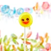 Yibang 6G Safety Paper Old Candy Fruit Flavors Lollipop Yellow Duck Pattern Transparent Lollipop