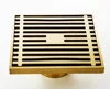 Bathroom accessory rectangular pop up floor drain strainer anti-odor brass floor drain from YIDA