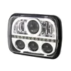 Factory wholesale Aluminum Brighter 80w Hi Low Beam 5X7 Led Headlight with DRL white For Trucks