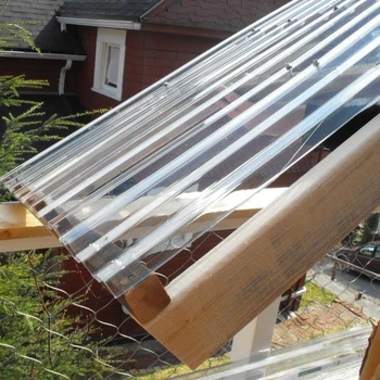 corrugated clear translucent oem quality roofing larger sheets