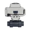COVNA 3/4 inch 2 Way 12 Volt PVC Plastic Double Union Ball Valve with On Off Electric Actuator