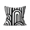 MISS LAPIN embroidery cushion black and white cushion 100% polyester cushion cover for premium sample room and villa