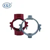 different types and sizes ductile iron cross threaded for fire fighting