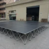 Assembly aluminum portable stage steps