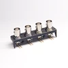 Right Angle Four Port Female Jack BNC Connector for CCTV