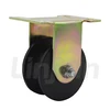 U Groove 2 inch 3 inch 4 inch Heavy Duty Iron Rail Wheel Casters for Track