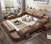modern bed with storage massage functions multifunctional bed sets V&P-c9005b#