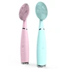 Usb 3 Modes Fully Deep Face Brush Silicone Waterproof Face Brush Cleansing Facial Brush In Blue/Pink