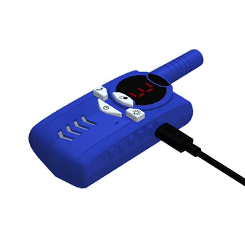 2019 new design colorful cute 3-5km manis and battery operated 3 channels walkie talkie for kids gifts with packing