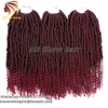 Ali Show Ombre Burgundy Goddess Bomb Twist Out Hair Curly Wavy End With Natural Kinky Twist Crochet Braids