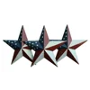 Rustic Antique Gifts 12-Inch American Flag Metal Barn Star Wall/Door Decor