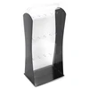 Wholesales Simple Black Acrylic Cell Phone Accessories display rack countertop display cabinet with hooks and logo+side sticker