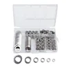 Urlwall 660Pcs 304 Stainless Steel Flat Washer Plain Washer Gaskets Kit M3-M10 Anti-corrosion Cleaning Passivation Washer Set