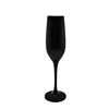 Hot sale clear wine glasses black for wedding