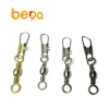 Barrel swivel or Crane swivel with interlock snap or double safety A snap terminal tackle for carp fishing accessories