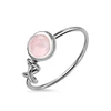 Factory wholesale Custom Infinity Knot 925 Silver Birthstone ring
