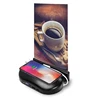 Top Quality 15000mah Portable Charger 3in1 Cable Bulit-in Restaurant Power Bank Menu Holder Lcd