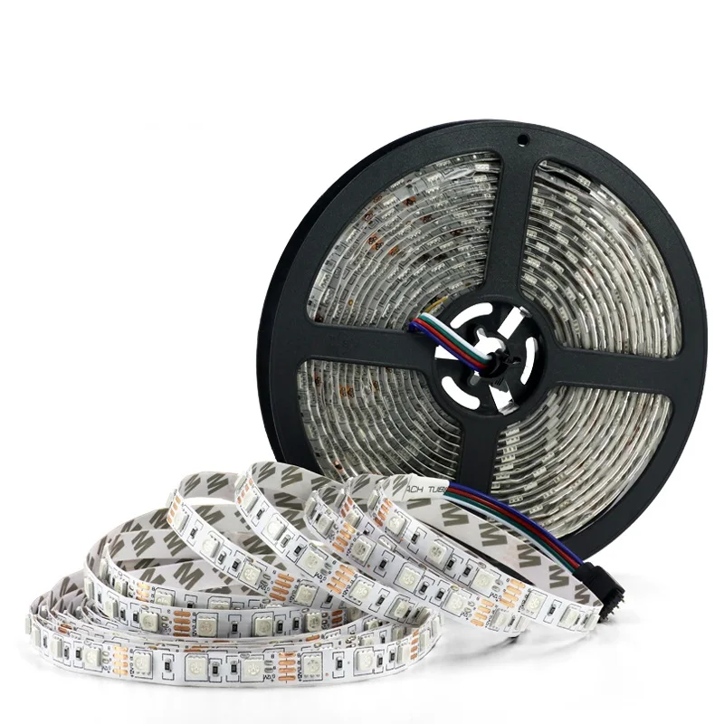 Factory Price rgb led strip 12v 5050  IP20 addressable strip Lights 5M/ roll