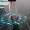 High quality portable night club sensitive light up rgb led dance floor tiles