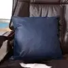 Square Faux Leather Modern Throw Pillow Covers Set Luxury Cushion Case Pillow Shell for Couch Sofa