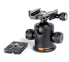 360 panoramic rotation Aluminum Tripod big four locking knob dia-casting camera tripod fluid ball head with 1/4screw