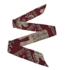 Custom printed wholesale skinny scarf hot style fan rectangle red elephant new style flower scarf