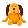 wholesale best made toys plush dog stuffed animals girls orange dog plush with superised expression