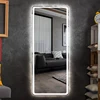 Fashionable Rectangle Shape Full-Length LED Dressing Room Mirror with Light