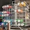 Craft Paint Storage Rack For 2oz Acrylic Paints, Revolving Acrylic Craft Paint Coated-Wire Caddy, Holds 112 2-Ounce Bottles