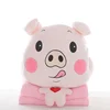 Wholesale factory cheap cartoon cute pig custom expression animal plush soft cushions for kids plush toy pillow for sale